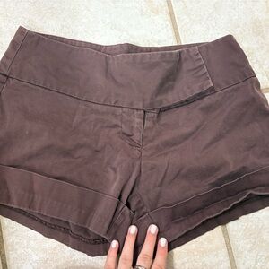 Brown Casual Shorts